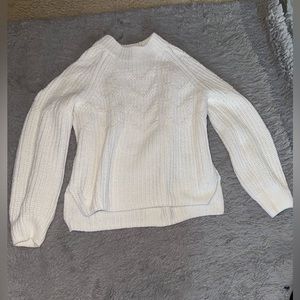 Kids White Knit Sweater